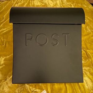 Black Wall Mounted POST Mailbox by Vicki Euro